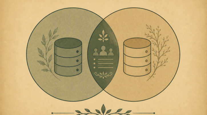 Illustration comparing AncestryDNA and MyHeritage for German research