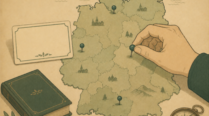Illustration of researching a German surname's geographic distribution